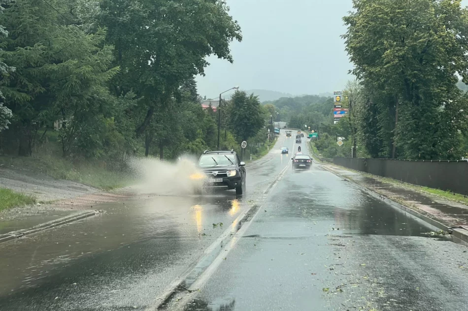 Intensywna burza nad Limanowszczyzną - zdjęcie 5