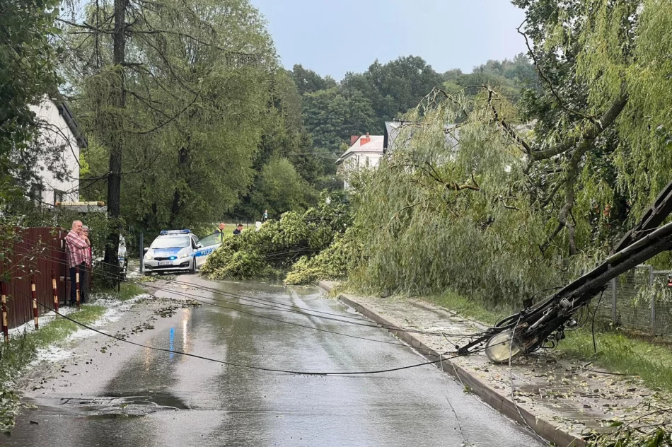 Intensywna burza nad Limanowszczyzną - zdjęcie 12