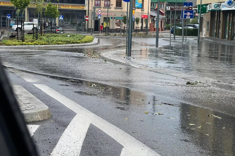 Intensywna burza nad Limanowszczyzną - zdjęcie 14