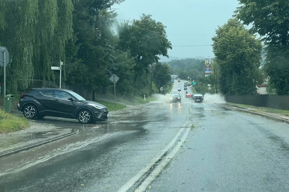 Intensywna burza nad Limanowszczyzną - zdjęcie 20