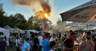 Pożar pojazdu podczas gminnej imprezy - zdjęcie 5