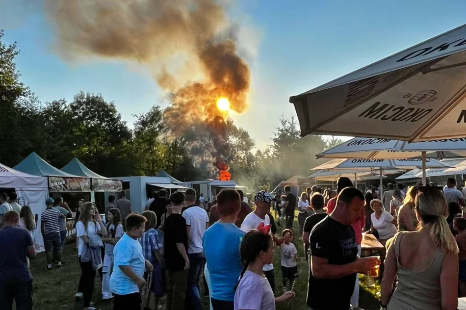 Pożar pojazdu podczas gminnej imprezy - zdjęcie 5