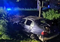 BMW wypadło z drogi - zdjęcie główne