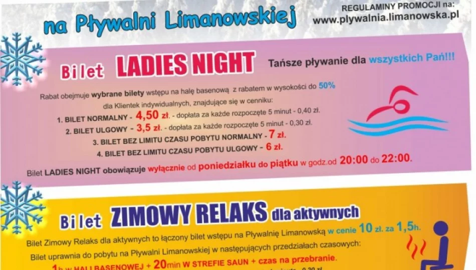 Aktywnie i z promocją na limanowskiej pływalni! - zdjęcie 1