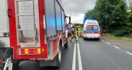 Dachowanie podczas wyprzedzania, dwie osoby ranne - zdjęcie 3