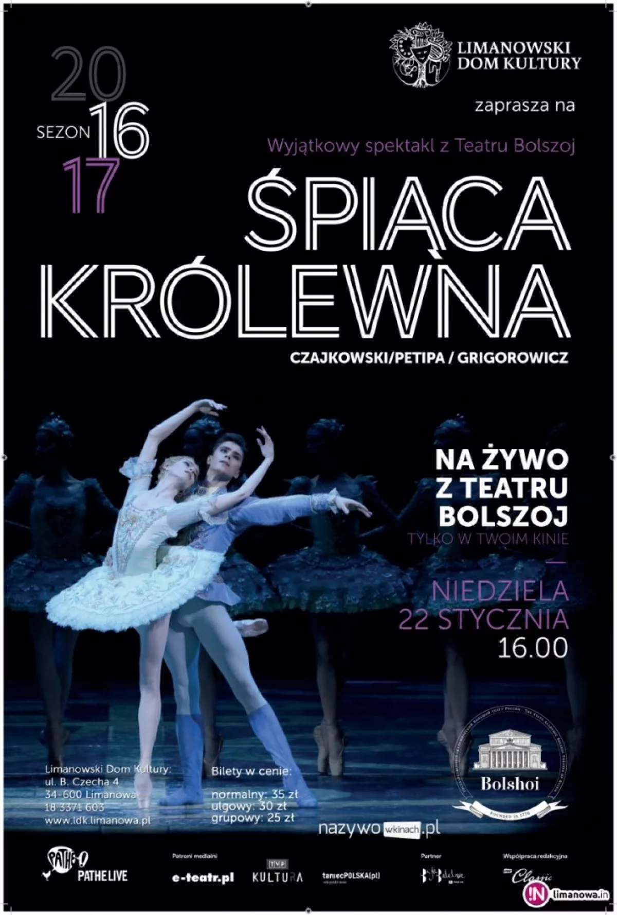 „ŚPIĄCA KRÓLEWNA” - transmisja NA ŻYWO baletu z Moskwy 22 stycznia w kinie Klaps!