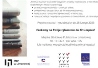 Miejska Biblioteka Publiczna w Limanowej zaprasza młodzież do udziału w projekcie „Równać Szanse” - zdjęcie główne