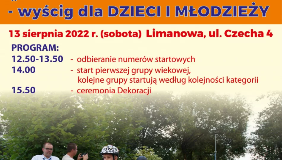 MINI WYŚCIG Dzieci i Młodzieży im. Henryka Łasaka 13 sierpnia w Limanowej – zapraszamy do udziału! - zdjęcie 1