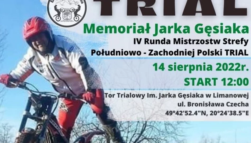 14 sierpnia odbędzie się Memoriał Jarka Gęsiaka – IV Runda Mistrzostw Strefy Południowo-Zachodniej Polski TRIAL - zdjęcie 1