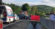 Zderzenie motocykla z osobówką na DK28 - zdjęcie 4