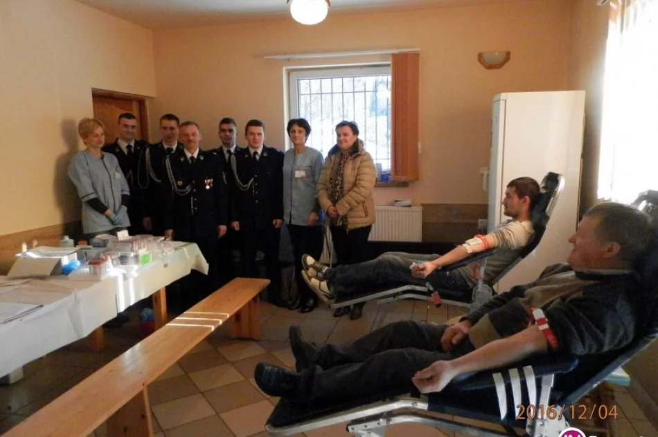 'Podaruj życie innym' - akcja strażaków z OSP w Nowym Rybiu - zdjęcie 2