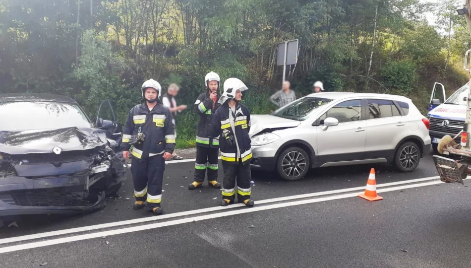 Zabrzeż: Zderzenie trzech samochodów - zdjęcie 1