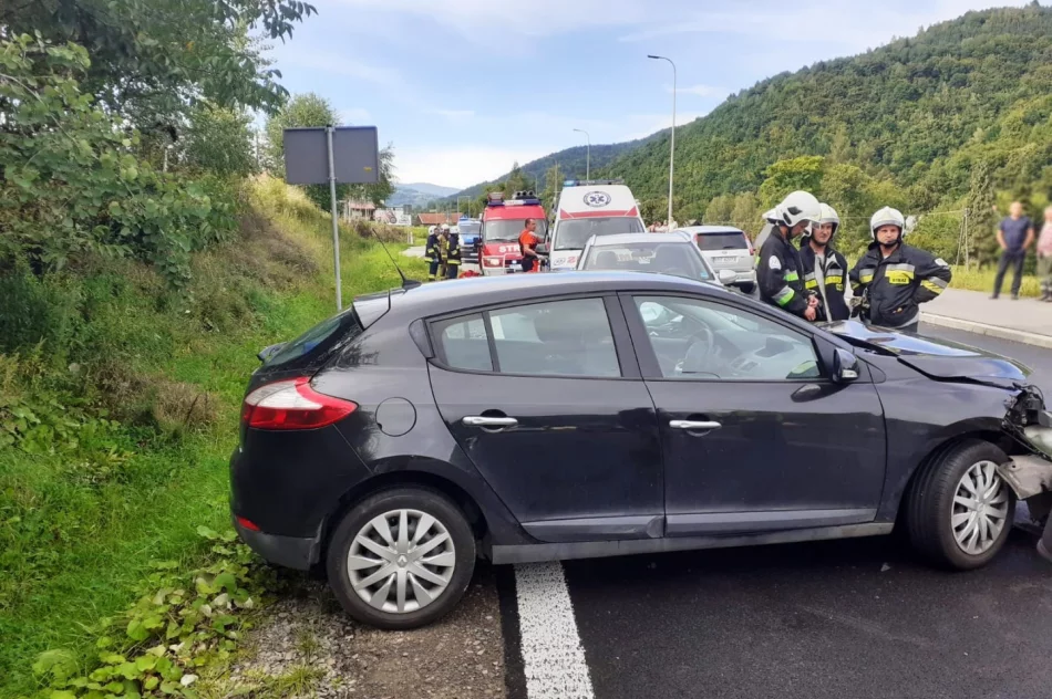 Zabrzeż: Zderzenie trzech samochodów - zdjęcie 3