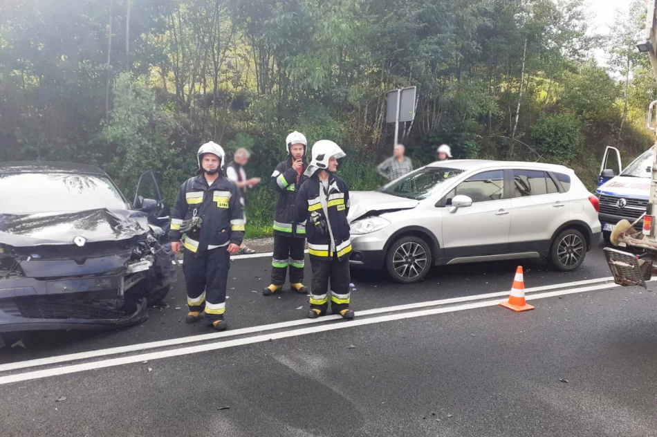 Zabrzeż: Zderzenie trzech samochodów - zdjęcie 4