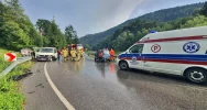 Zderzenie dwóch pojazdów na powiatówce - zdjęcie 5
