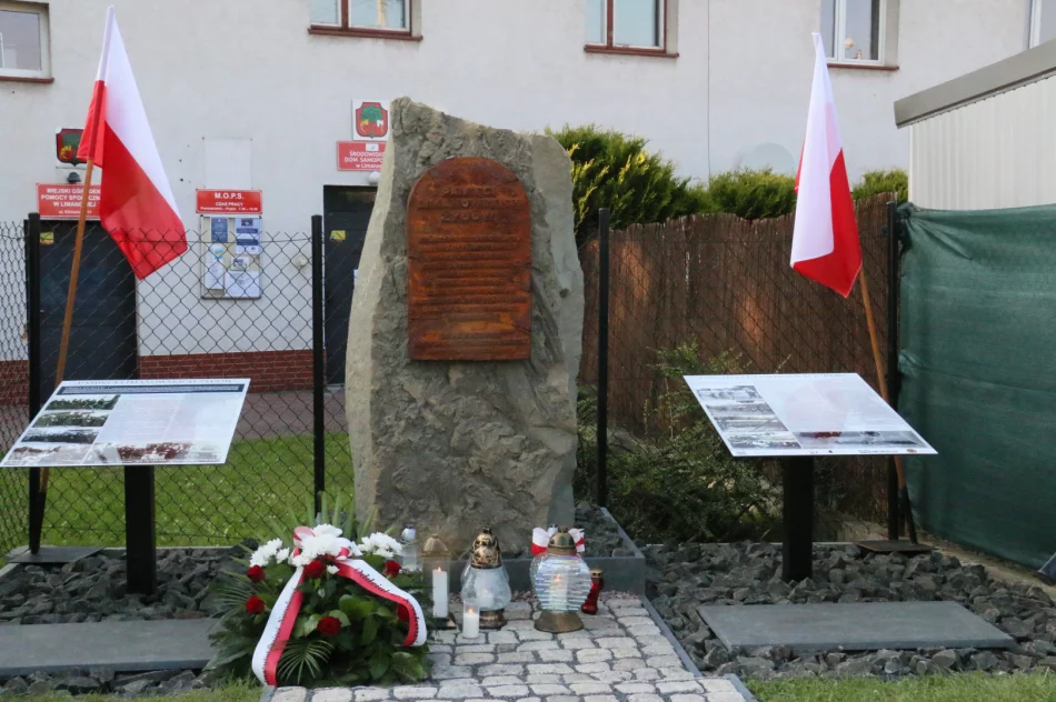 W 80. rocznicę likwidacji getta w Limanowej odsłonięto „Głaz pamięci” - zdjęcie 10