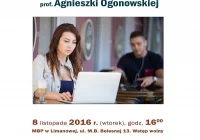 „Uzależnienia medialne” – wykład prof. Agnieszki Ogonowskiej - zdjęcie główne