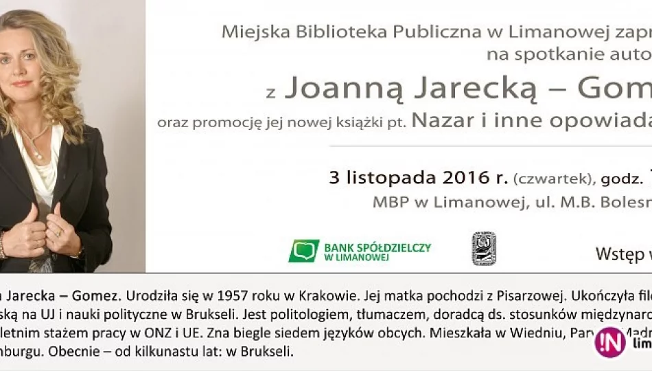 Spotkanie autorskie z Joanną Jarecką – Gomez - zdjęcie 1