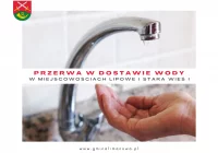 Przerwa w dostawie wody w miejscowościach Lipowe i części Starej Wsi I - zdjęcie główne
