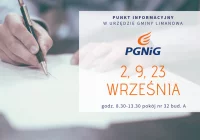 Dyżury doradcy PGNiG we wrześniu 2022 - zdjęcie główne