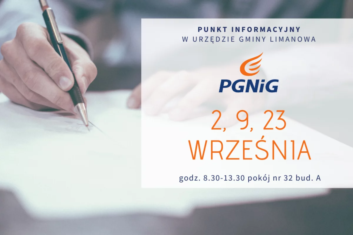 Dyżury doradcy PGNiG we wrześniu 2022