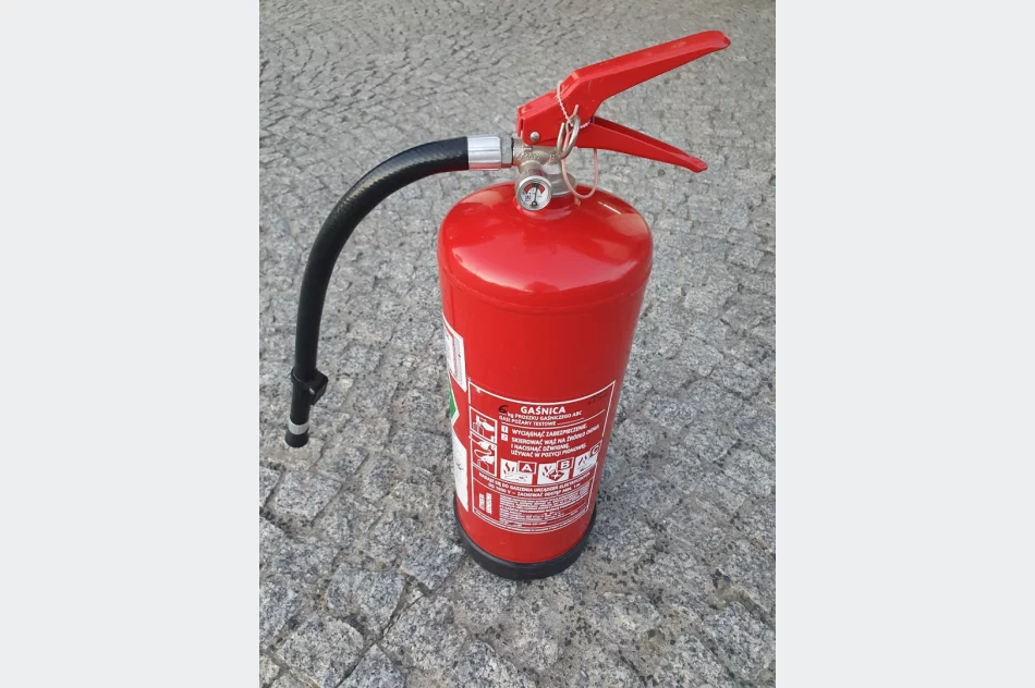 Duża SOLIDNA gaśnica ABC 6kg stan idealny - aktualny przegląd. - zdjęcie 1
