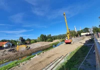 Przygotowania pod przyczółki i prace przy łączniku - zdjęcie główne