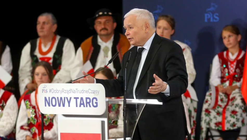 Jarosław Kaczyński w Nowym Targu:  trzeba palić wszystkim, poza oponami czy podobnymi - zdjęcie 1