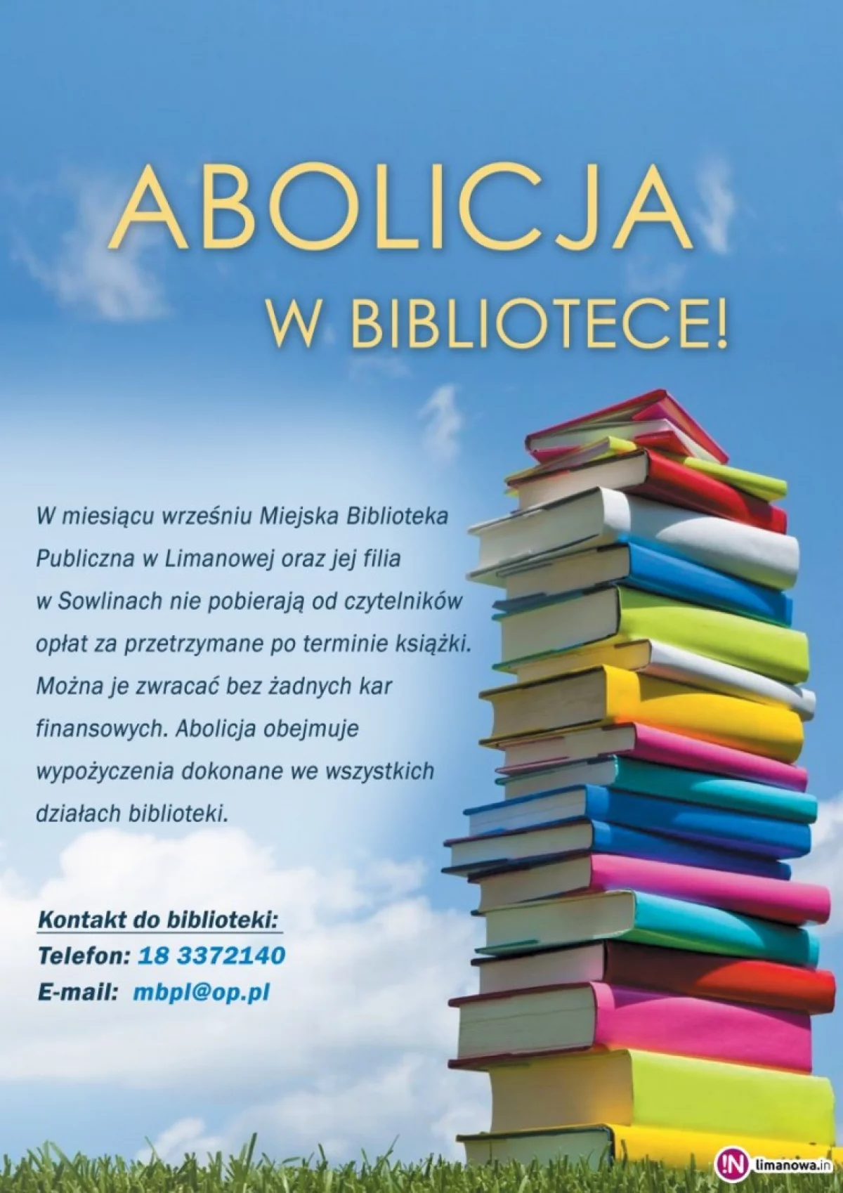 Biblioteka ogłasza abolicję