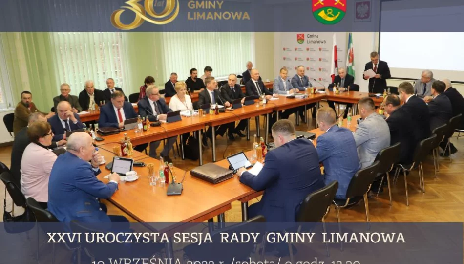 XXVI uroczysta sesja Rady Gminy Limanowa - zdjęcie 1