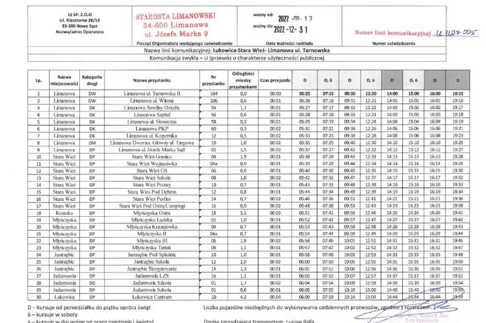 Zmiany w rozkładach jazdy busów - zdjęcie 2