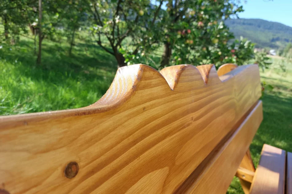 Meble ogrodowe stół ławki krzesła drewniane - zdjęcie 3