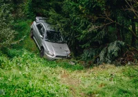 Subaru wypadło z drogi - zdjęcie główne