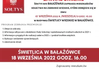 Zawiadomienie o zebraniu wiejskim w miejscowości Bałażówka - zdjęcie główne