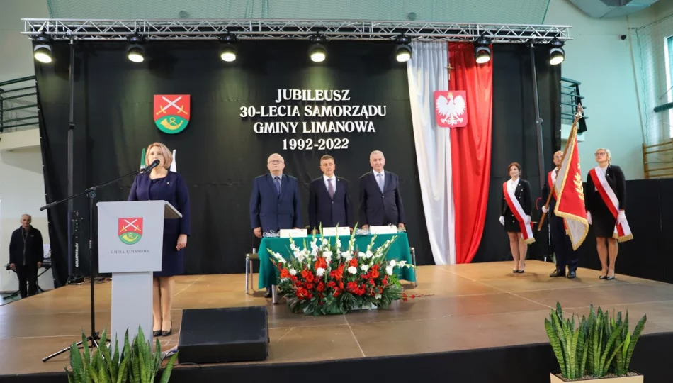 Uroczyste obchody jubileuszu 30-lecia Gminy Limanowa - zdjęcie 1