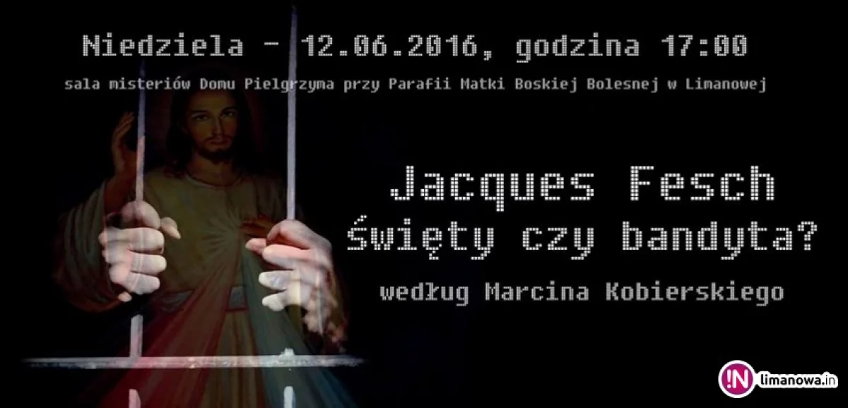 Zapraszamy na spektakl 'Jacques Fesch - święty czy bandyta'.