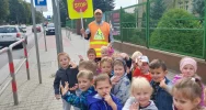 O bezpieczeństwie z przedszkolakami – zajęcia z dziećmi z Miejskiego Przedszkola nr 1 i Miejskiego Przedszkola nr 2 w Limanowej - zdjęcie 3