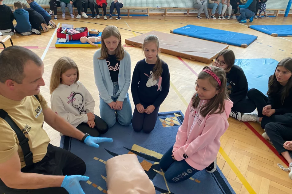 Pierwsza pomoc przedmedyczna dla dzieci ze Szkoły Podstawowej w  Pisarzowej - zdjęcie 6