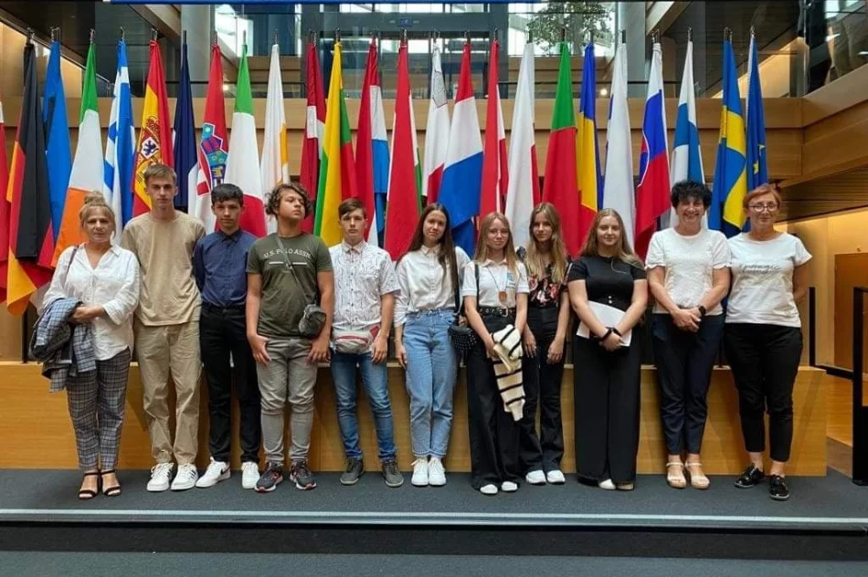 Uczeń Szkoły Podstawowej nr 2 w Limanowej Kacper Antkiewicz w Strasburgu - zdjęcie 3