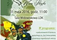 II Limanowska Wiosna Poetycka już jutro we wtorek 31 maja ! - zdjęcie główne