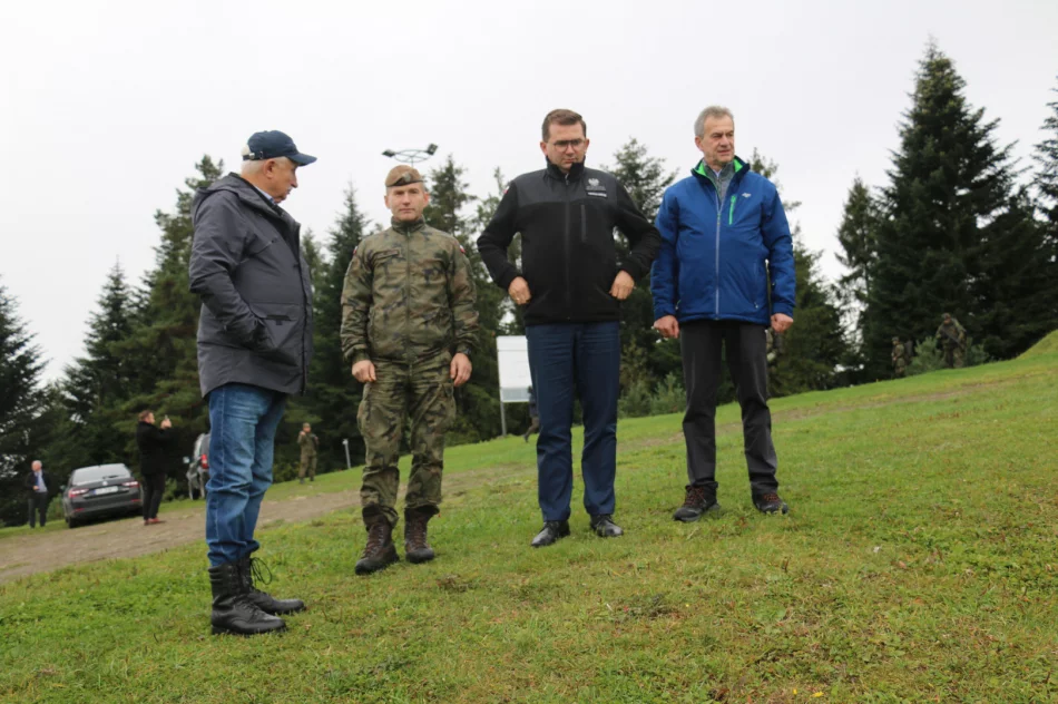 Wojewoda Małopolski na ćwiczeniach żołnierzy WOT w Limanowej - zdjęcie 7