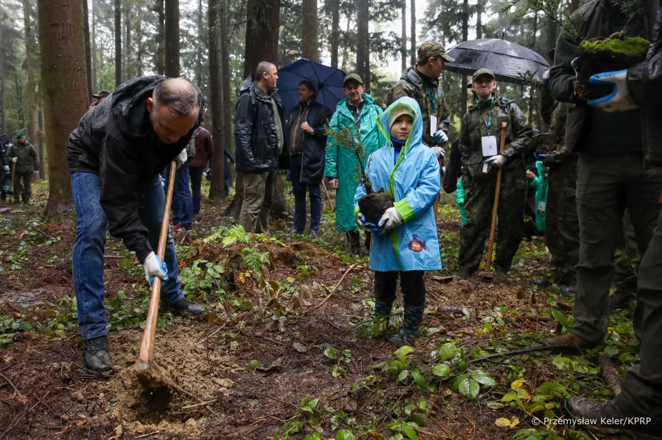 Prezydent zachęcał do sadzenia drzew - zdjęcie 11