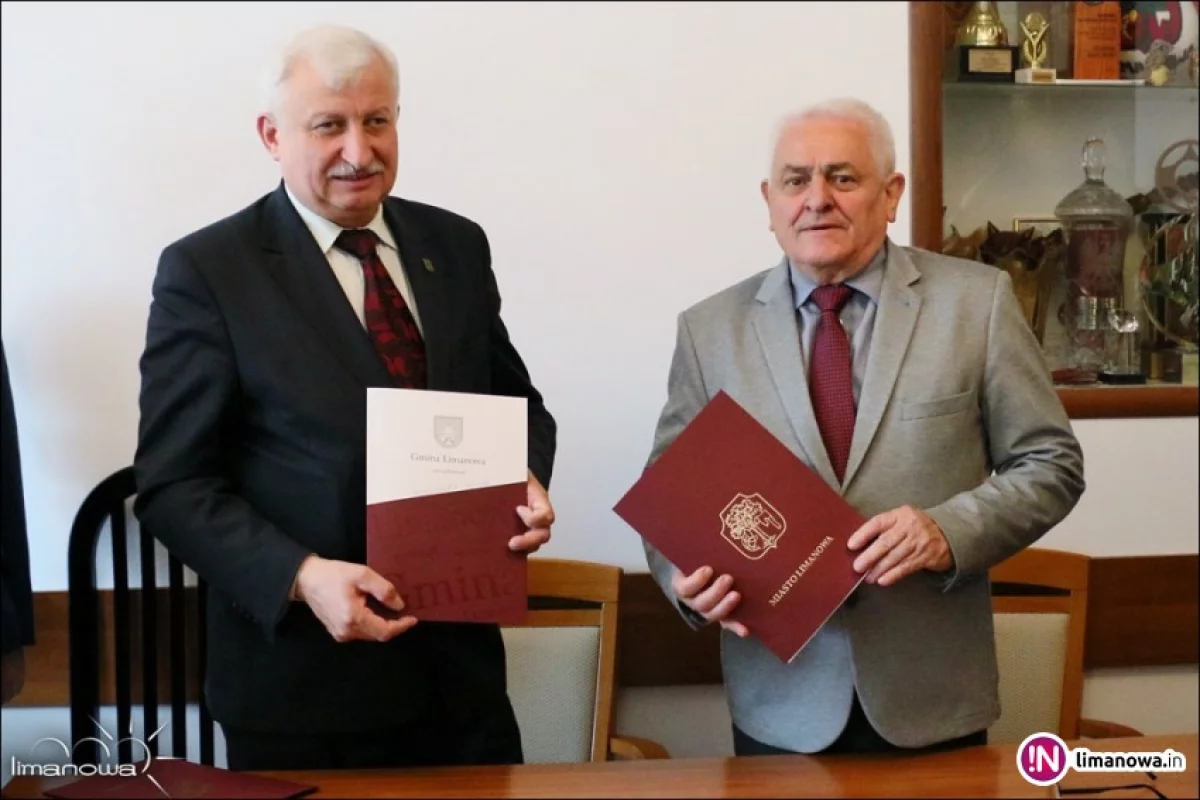 Porozumienie między Miastem Limanowa, a Gminą Limanowa w sprawie realizacji wspólnych inwestycji