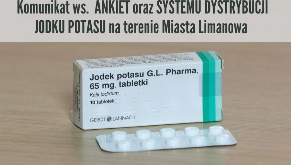 System dystrybucji jodku potasu na terenie Miasta Limanowa - zdjęcie 1