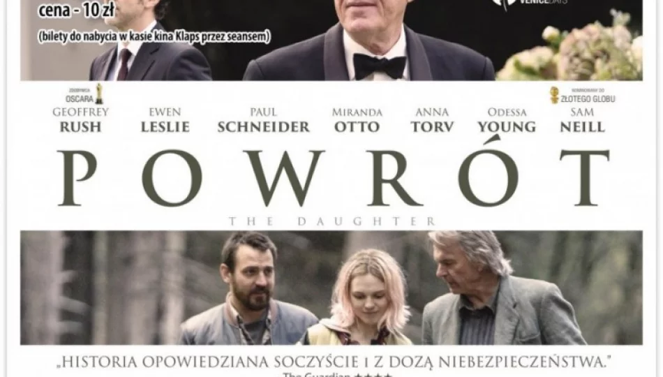 Kino Konesera – seans „Powrotu' już 22 kwietnia! - zdjęcie 1