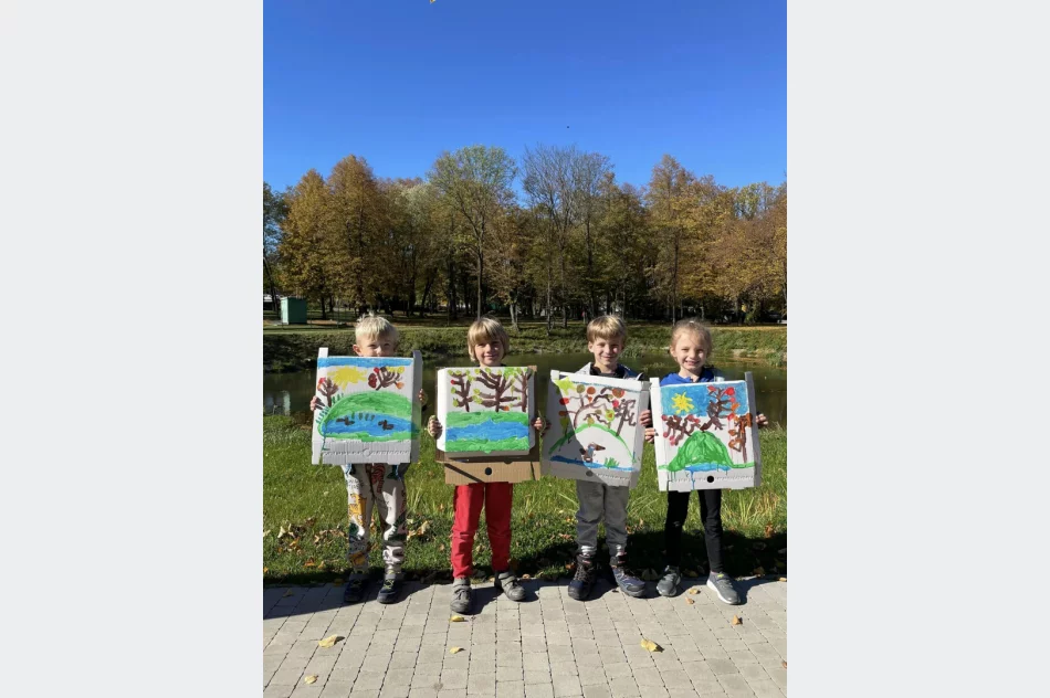 Przedszkolaki z Miejskiego Przedszkola nr 1 wzięły udział w „Jesiennym plenerze malarskim” - zdjęcie 18