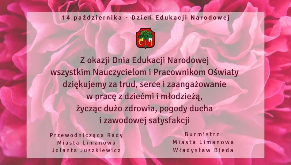 Życzenia z okazji Dnia Edukacji Narodowej - zdjęcie 1