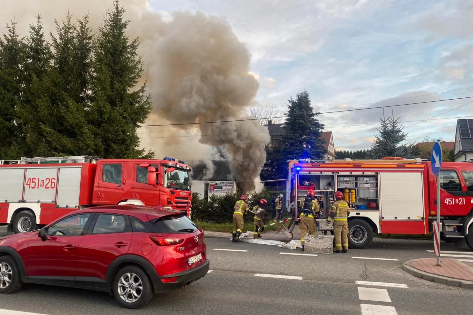 Pożar budynku pracowni reklamy - zdjęcie 2