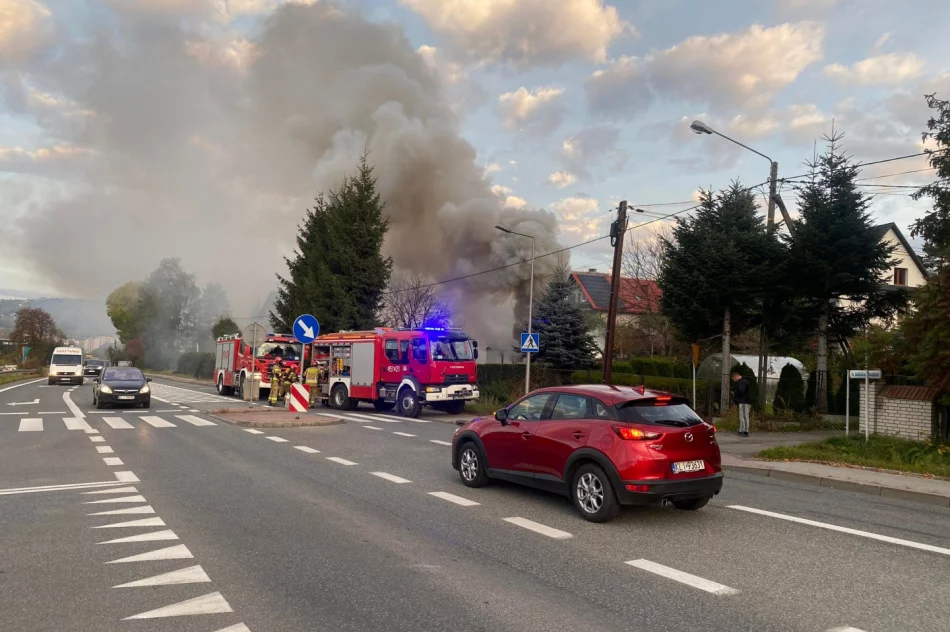 Pożar budynku pracowni reklamy - zdjęcie 3