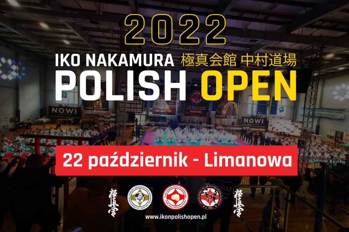 W sobotę 22 października w Limanowej odbędzie się Otwarty Puchar Karate Kyokushin „IKO Nakamura Polish Open 2022”